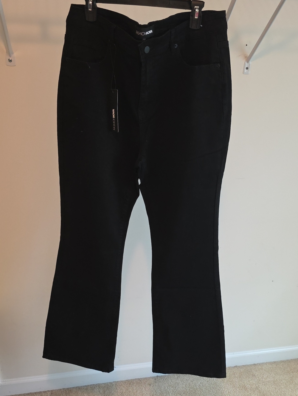 Fashion Nova Black Wide-Leg Jeans for Women